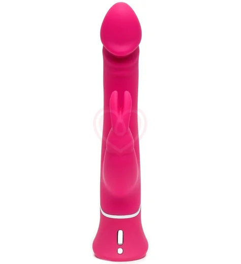 Вибратор с клиторальным стимулятором Happy Rabbit Realistic Dual Density розовый фото 2