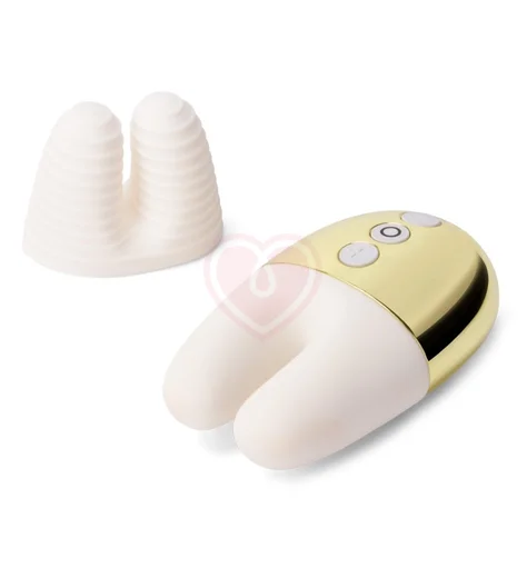 Мини-вибратор с двумя кончиками Le Wand Double Vibe белое золото фото 4