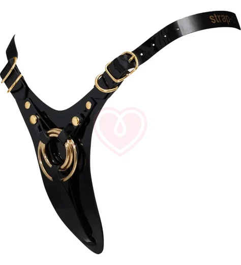 Пояс для страпона Strap-On-Me Leatherette Harness Fabulous чёрный фото 3