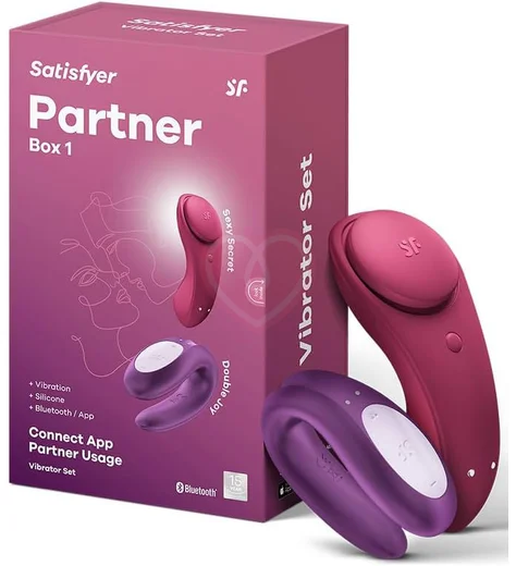 Набор для пар Satisfyer Box 1 Double Joy Sexy Secret фиолетовый фото 2