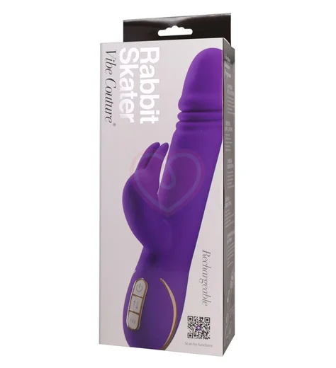 Вибратор с пульсирующей головкой Rabbit Skater фиолетовый фото 6