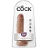 Фаллоимитатор на присоске с мошонкой King Cock with Balls 19 см мулат фото 3