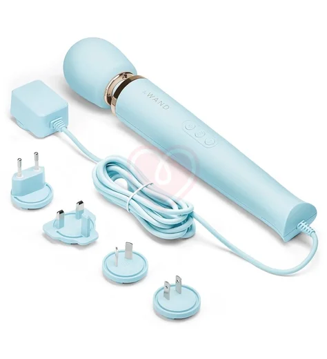 Проводной вибромассажёр Le Wand Plug-In голубой фото 5