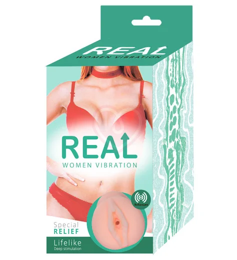 Реалистичный мастурбатор Real Women Vibration Рыженькая с вибрацией фото 4