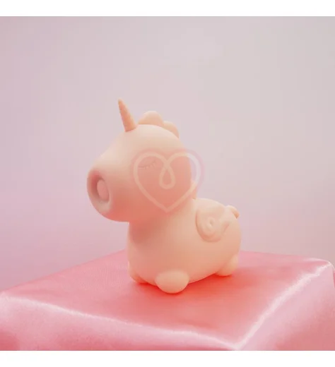 Клиторальный пульсирующий вибратор в виде единорога Unihorn Heart Throb розовый фото 4