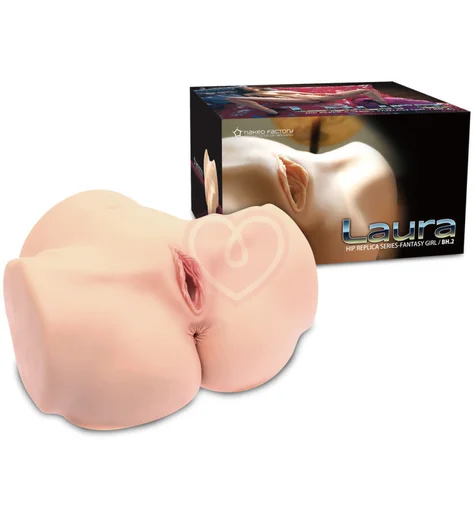 Мастурбатор полуторс с вагиной и попкой Naked Factory Laura телесный фото 4