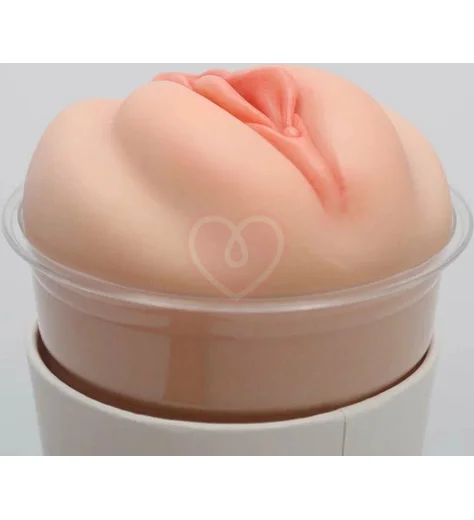 Мастурбатор вагина в стакане Naked Factory V-02 телесный фото 2