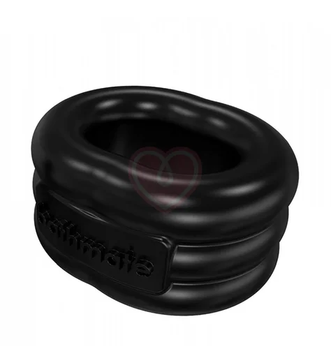 Эрекционное кольцо с вибропулей Bathmate Vibe Ring Stretch чёрное фото 3