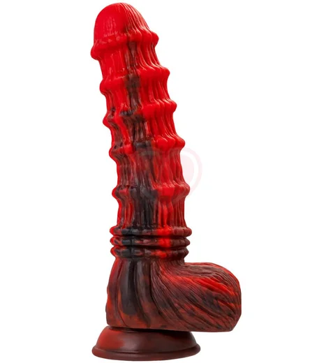 Вибратор на присоске Toyfa Black&Red Monster Tops чёрно-красный фото 3