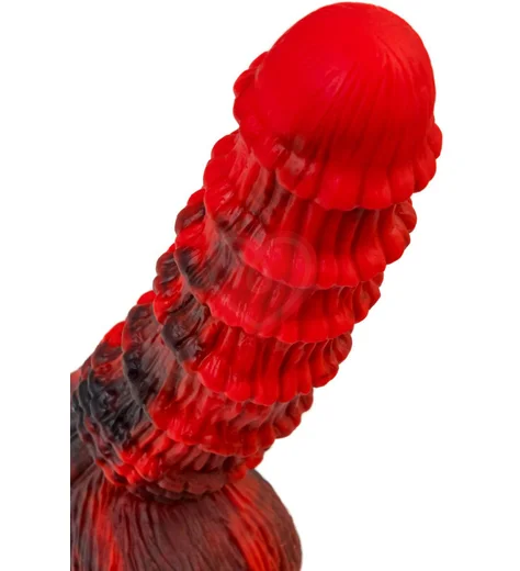 Вибратор на присоске Toyfa Black&Red Monster Tops чёрно-красный фото 5