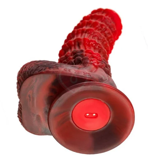 Вибратор на присоске Toyfa Black&Red Monster Tops чёрно-красный фото 6