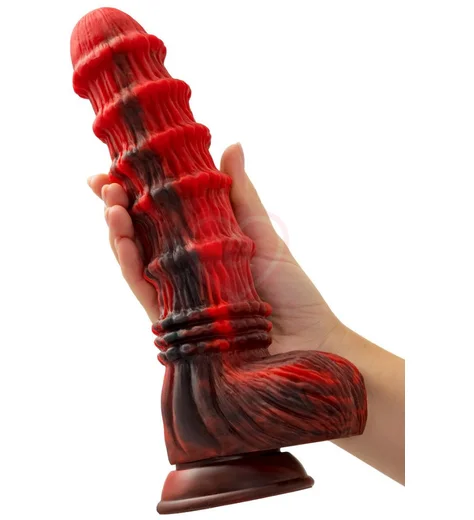 Вибратор на присоске Toyfa Black&Red Monster Tops чёрно-красный фото 7