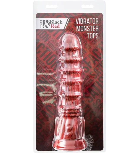 Вибратор на присоске Toyfa Black&Red Monster Tops чёрно-красный фото 8