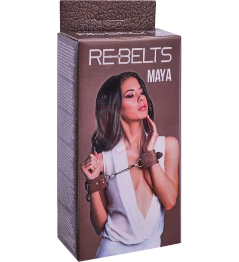 Наручники Rebelts Maya Brown коричневые фото 5