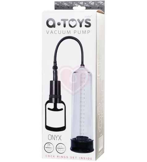 Помпа для члена с 3 эрекционными кольцами A-Toys by Toyfa Onyx прозрачная фото 6