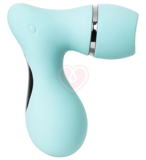 Вакуумный стимулятор клитора с язычком Jos Dingo бирюзовый фото 6