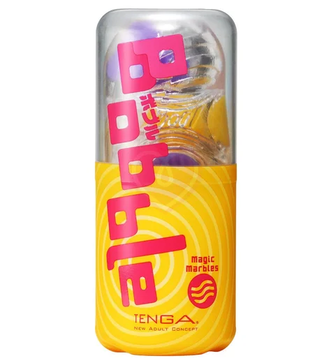 Мастурбатор Tenga Bobble Magic Marbles жёлто-фиолетовый фото 4