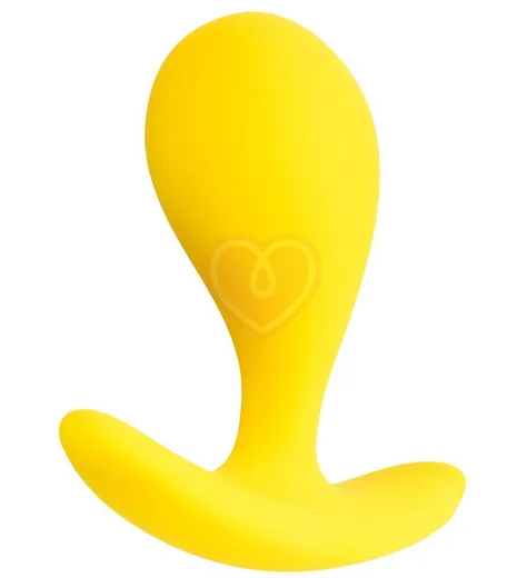 Анальная пробка ToDo Blob жёлтая фото 2