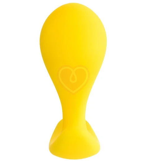 Анальная пробка ToDo Blob жёлтая фото 3