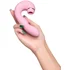 Вибратор с вакуумной стимуляцией клитора Jos Juna розовый фото 9