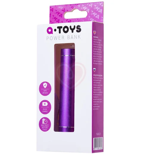 Портативное зарядное устройство A-Toys by Toyfa Arc фиолетовое фото 4