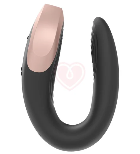 Вибратор для пар Satisfyer Double Love с пультом управления и приложением чёрный фото 3