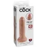 Фаллоимитатор King Cock Uncut с подвижной крайней плотью 15,2 см телесный фото 4