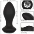 Анальная пробка с кристаллом и вибрацией Power Gem Vibrating Crystal Probe черная фото 4