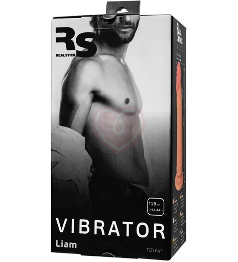 Реалистичный вибратор на присоске с пультом RealStick Elite Vibro телесный фото 12