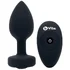 Вибропробка b-Vibe Vibrating Jewel Plug с кристаллом и пультом чёрная фото 2