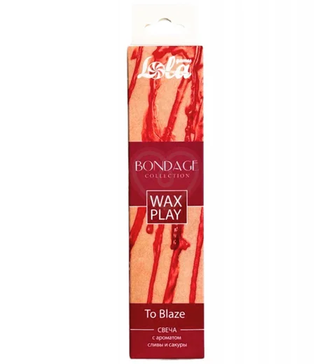 Восковая свеча Wax Play To Blaze с ароматом сливы и сакуры фото 5