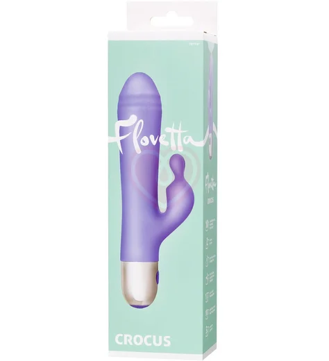 Вибратор-кролик со стимуляцией зоны G Flovetta Crocus фиолетовый фото 9