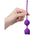 Двойные вагинальные шарики с хвостиком A-Toys by Toyfa Meeko фиолетовые фото 2