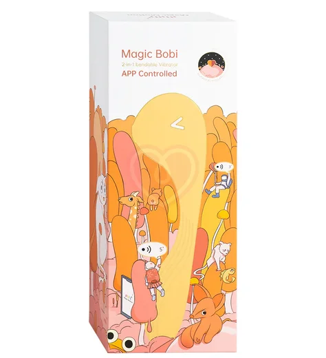 Вибратор с вакуумной стимуляцией Magic Motion Bobi жёлтый фото 5