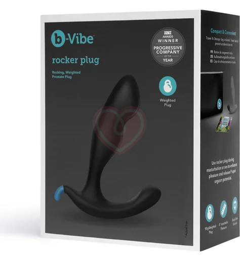 Утяжелённый стимулятор простаты b-Vibe Pocker Plug черный фото 8
