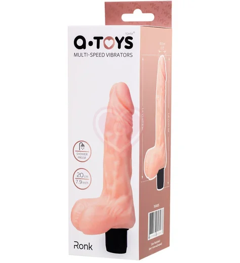 Вибратор реалистичный с мошонкой ToyFa A-Toys 16 см фото 2