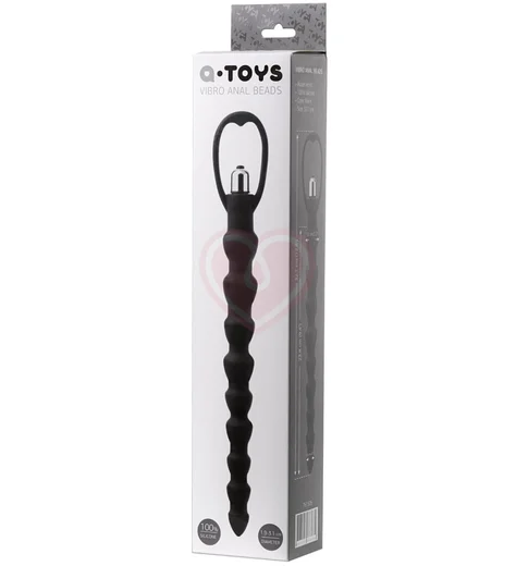 Анальная цепочка с вибрацией Toyfa A-toys S чёрная фото 5