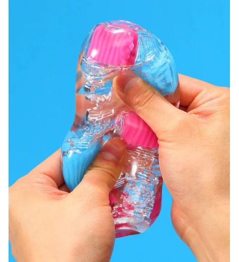 Мастурбатор Tenga Bobble Crazy Cubes розово-голубой фото 4