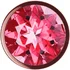 Анальная пробка с рубиновым кристаллом Diamond Ruby Shine L розовое золото фото 3