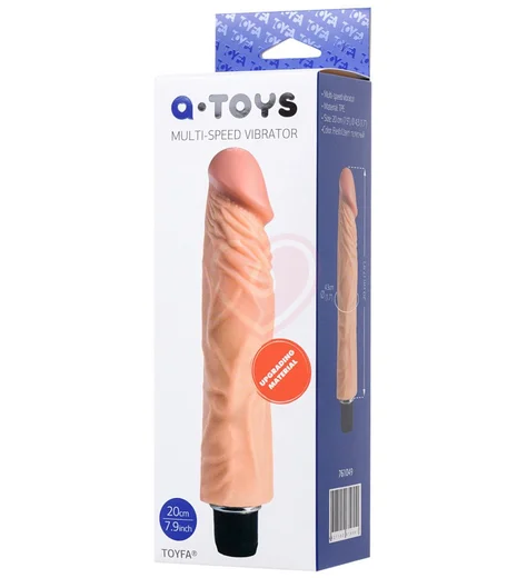 Реалистичный вибратор с объёмным рельефом ToyFa A-Toys 20 см фото 5