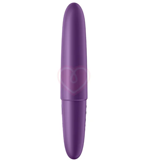 Вытянутая вибропуля Satisfyer Ultra Power Bullet 6 с округлым кончиком фиолетовая фото 3