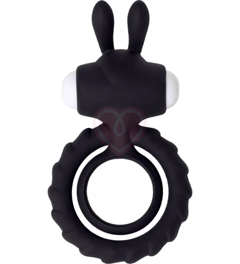 Эрекционное виброкольцо JOS Bad Bunny чёрное фото 3