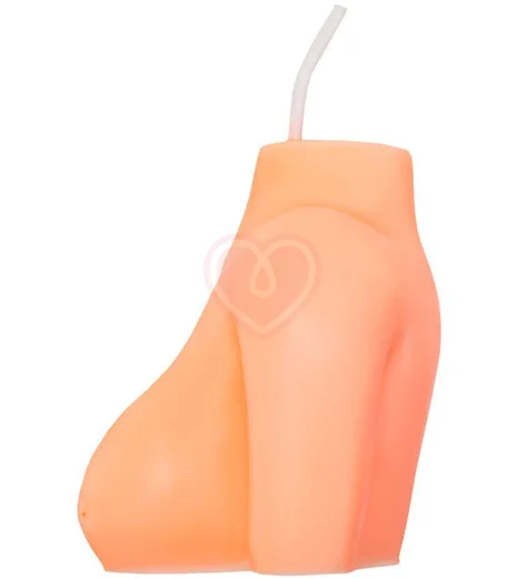 Декоративная свеча Женский силуэт Pecado BDSM оранжевая фото 3