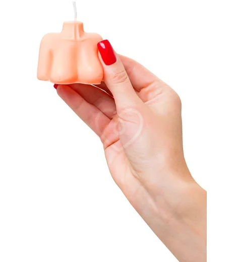 Декоративная свеча Женский силуэт Pecado BDSM оранжевая фото 4