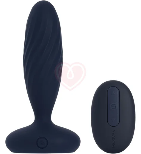 Анальная вибропробка с пульсацией Jordan и пультом управления фото 7