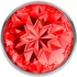 Анальная пробка с красным кристаллом Diamond Red Sparkle Large серебро фото 3