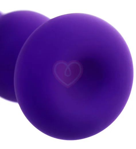 Фактурная анальная пробка ToDo Sholt фиолетовая фото 2