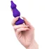 Фактурная анальная пробка ToDo Sholt фиолетовая фото 3