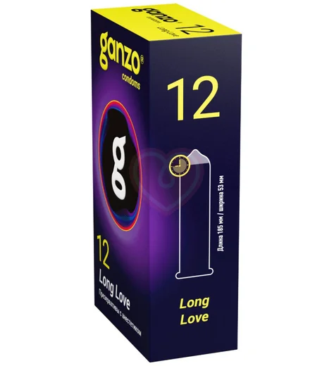Презервативы для продления полового акта Ganzo Long Love 12 шт фото 2