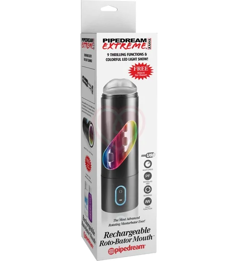 Автоматический мастурбатор-ротик с ротацией Roto-Bator Mouth фото 6